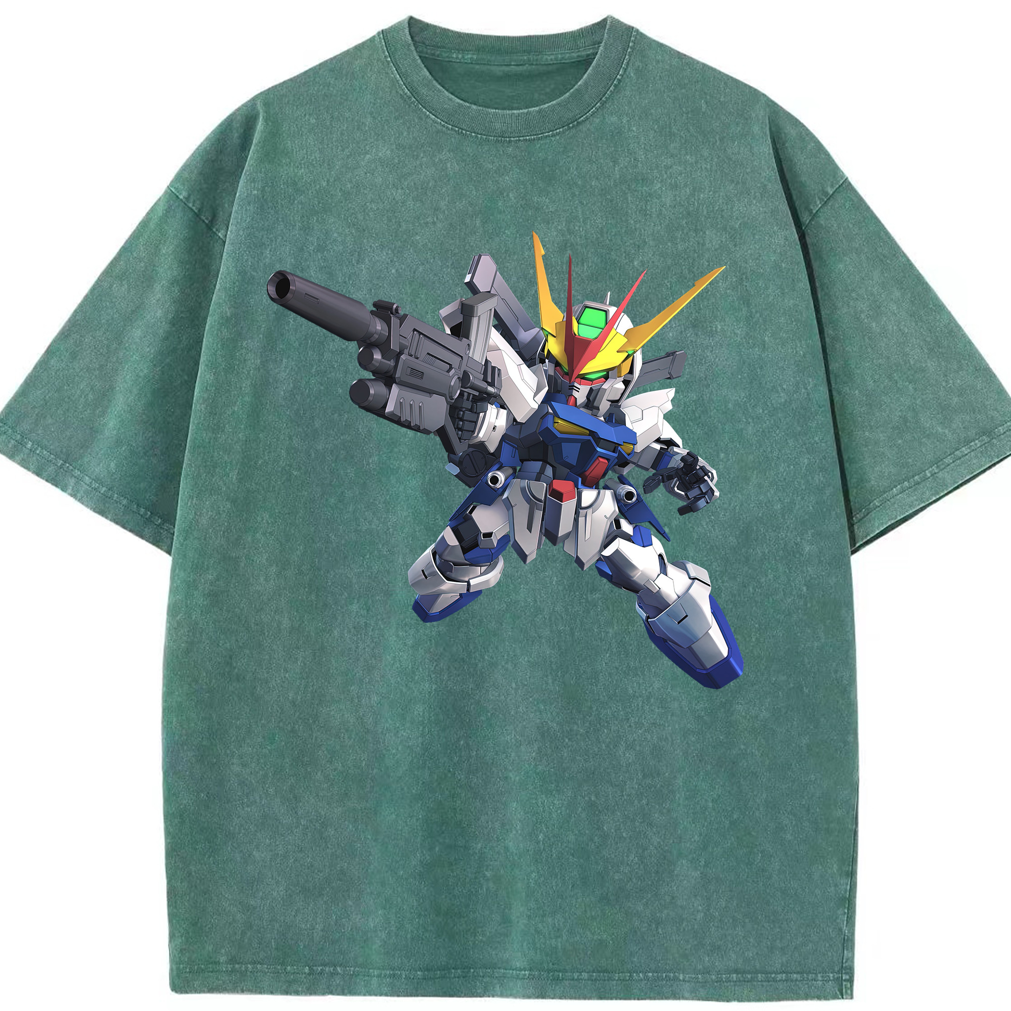 （画像用） 機動戦士ガンダム Mobile Suit Gundam 綿100% ヴィンテージ風 半袖Tシャツ（フロントプリント）